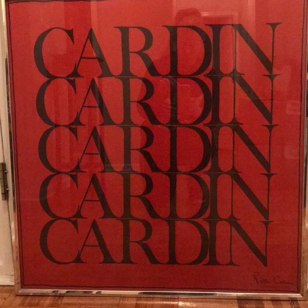Pierre Cardin Vintage Silk Scarf - Framed.